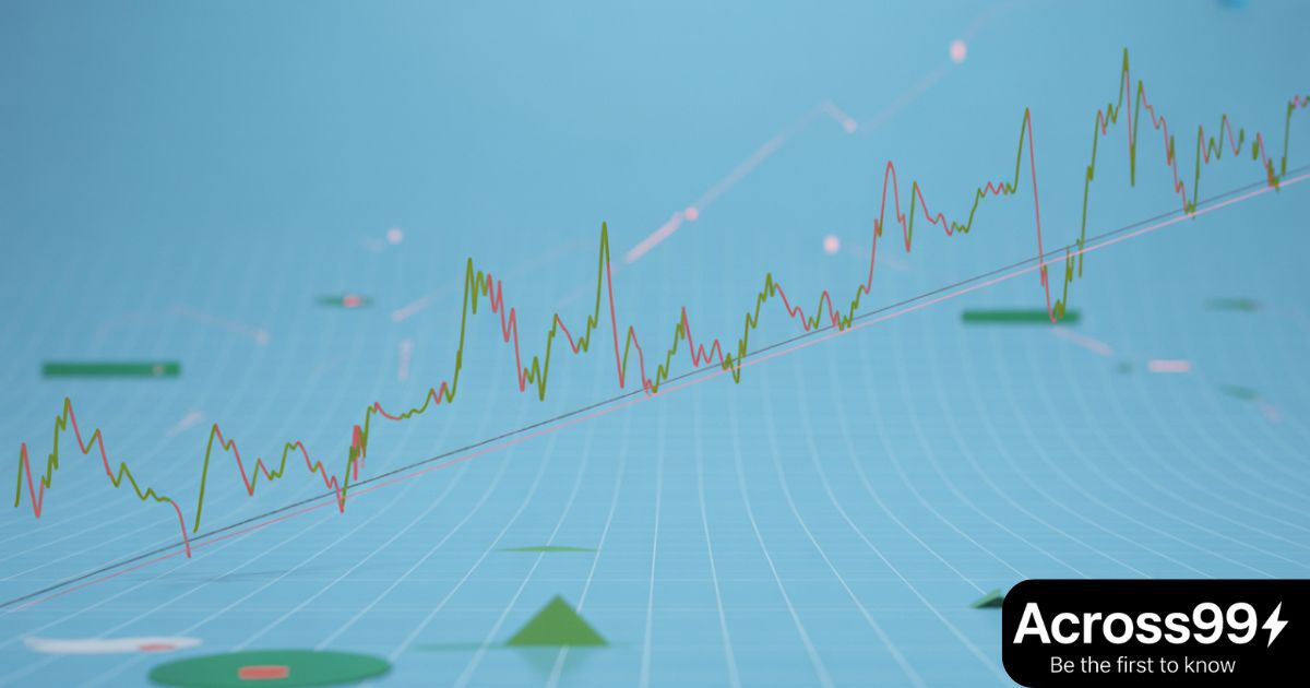 Stock market display board with Nifty 50 index updates.