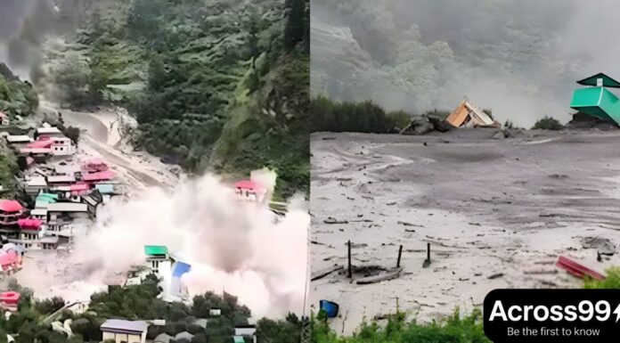 Uttarakhand में फिर प्रकृति का कहर: बादल फटने से बाढ़ जैसे हालात Cloudburst in Uttarakhand triggers flood-like situation in several areas.