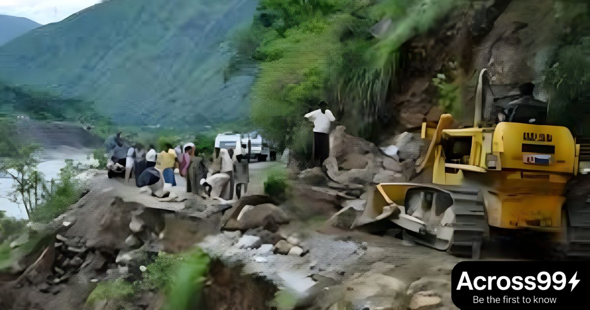 Uttarakhand hit by cloudburst, houses and roads affected by floods.