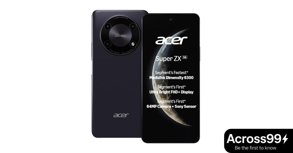 Acer Super ZX 5G with Full HD+ display and powerful video camera.