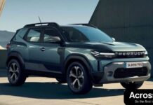 Renault Duster 2025: कीमत, लॉन्च डेट, फीचर्स और माइलेज Renault Duster 2025: Front and side view of the new SUV with LED headlights and alloy wheels.