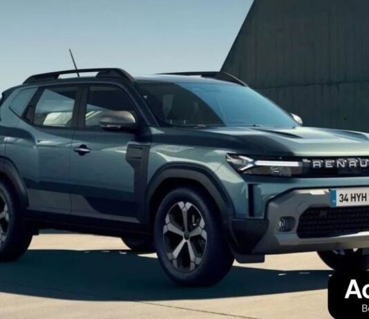 Renault Duster 2025: कीमत, लॉन्च डेट, फीचर्स और माइलेज Renault Duster 2025: Front and side view of the new SUV with LED headlights and alloy wheels.