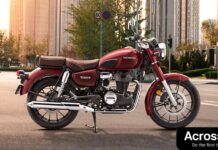 Honda CB350 2025: कीमत, फीचर्स, वेरिएंट्स और रिव्यू Honda CB350 2025 motorcycle in new colors, showcasing modern features, LED headlight, and stylish design.