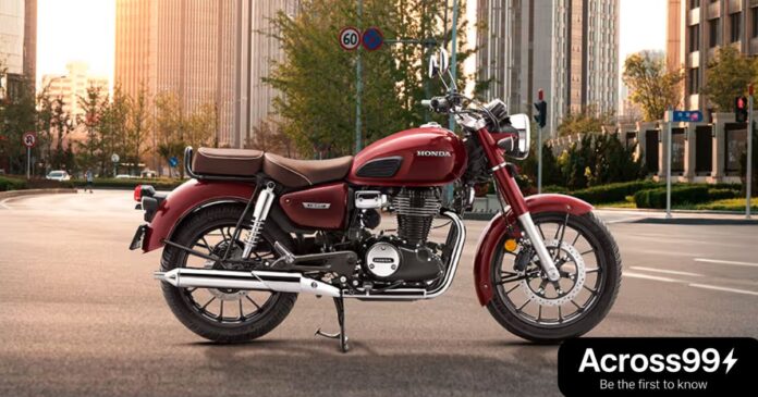 Honda CB350 2025 motorcycle in new colors, showcasing modern features, LED headlight, and stylish design.