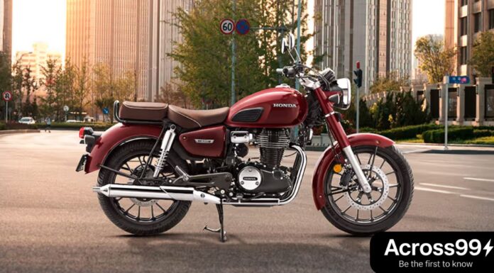 Honda CB350 2025: कीमत, फीचर्स, वेरिएंट्स और रिव्यू Honda CB350 2025 motorcycle in new colors, showcasing modern features, LED headlight, and stylish design.