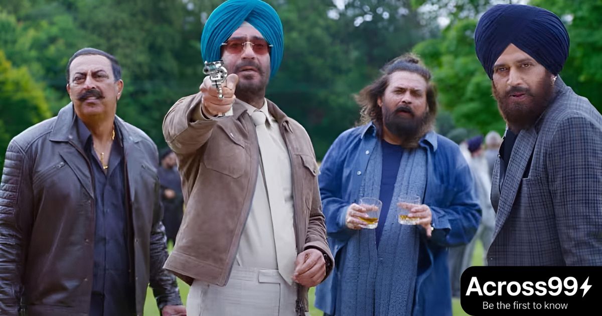 Son of Sardaar 2 poster featuring Ajay Devgn in vibrant Sikh attire.