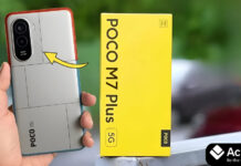 POCO M7 Plus 5G: 7,000mAh Battery वाला नया 4GB RAM Model हुआ लॉन्च POCO M7 Plus 5G smartphone front and back view