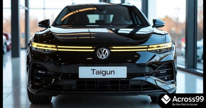 Front view of Volkswagen Taigun Facelift 2026 in India