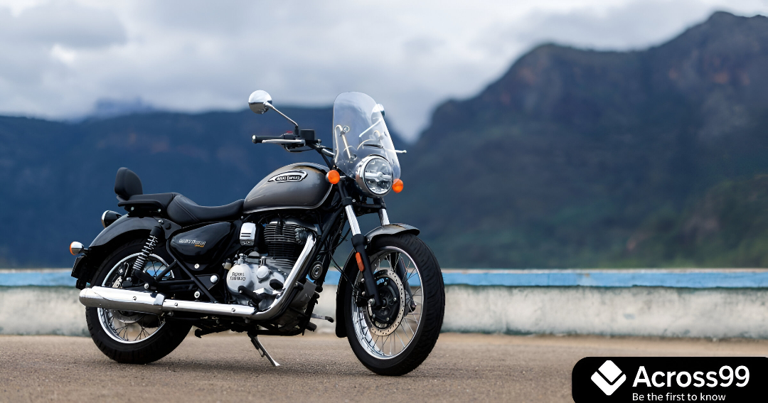 Meteor 350 cruiser bike with LED headlight and premium features