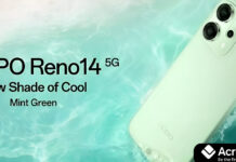 Oppo Reno 14 5G भारत में लॉन्च 2025 – कीमत, स्पेसिफिकेशन और परफॉर्मेंस Oppo Reno 14 5G Mint Green front view