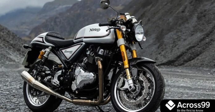 Norton new motorcycle teaser showing sporty tail light