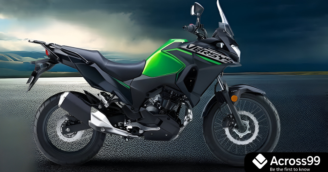Side view of Kawasaki Versys X-300 adventure bike