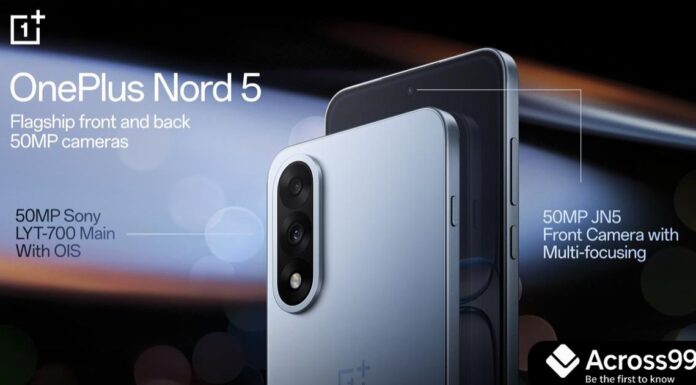 OnePlus Nord 5 अब 30,000 रुपये से कम में! 144Hz डिस्प्ले और 6,800mAh बैटरी के साथ OnePlus Nord 5 with 144Hz AMOLED display and dual rear camera