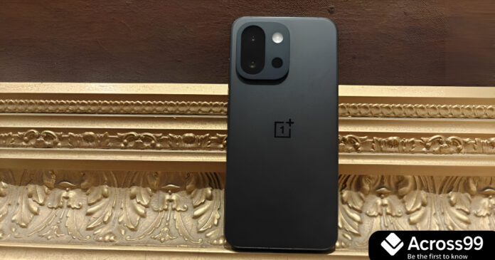 OnePlus 15 flagship smartphone with sleek design and large OLED display.