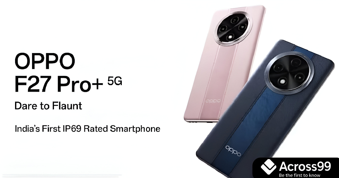 Oppo F27 Pro+ 5G rear view highlighting triple camera setup.