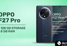 Amazon Great Indian Festival: Oppo F27 Pro+ 5G पर धमाकेदार डील, 18K से कम में खरीदें Oppo F27 Pro+ 5G front display showing colorful interface.