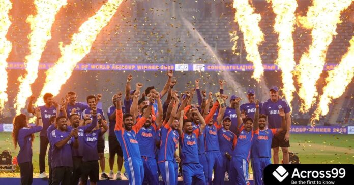 India celebrates winning Asia Cup 2025 against Pakistan