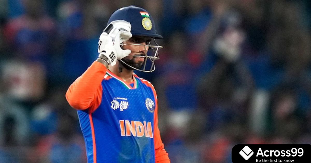 Tilak Varma hitting a winning shot in Asia Cup 2025 final.