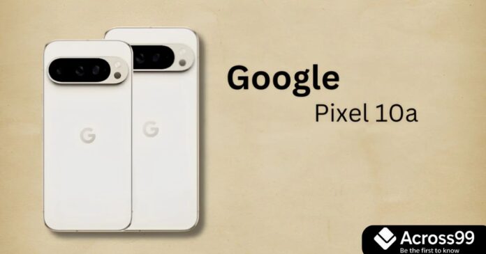 Google Pixel 10a 5G front view with display on