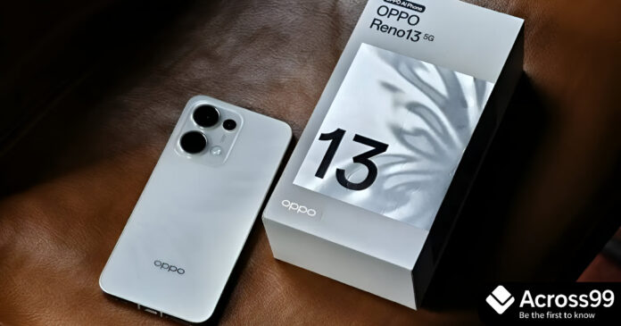 Oppo Reno 13 5G smartphone front and back view