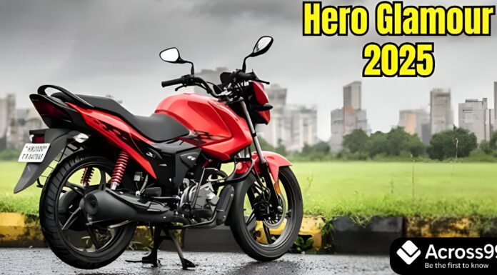 Hero Glamour 125 2025: लॉन्च डेट, कीमत, माइलेज और फीचर्स की जानकारी Hero Glamour 125 2025, stylish and sporty bike side view.