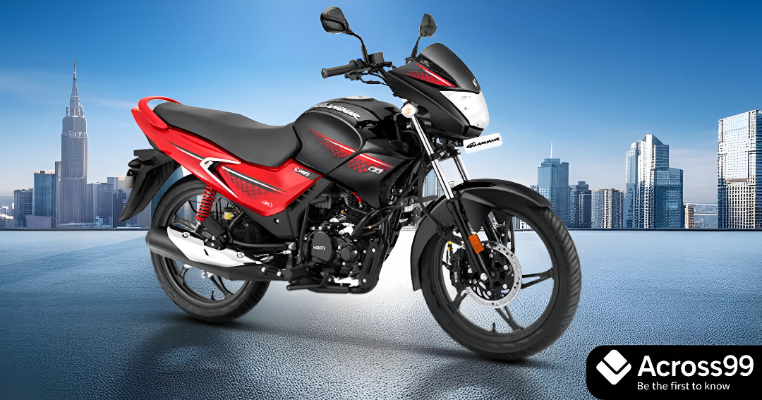 New Hero Glamour 125 2025 with digital cluster and LED lights.