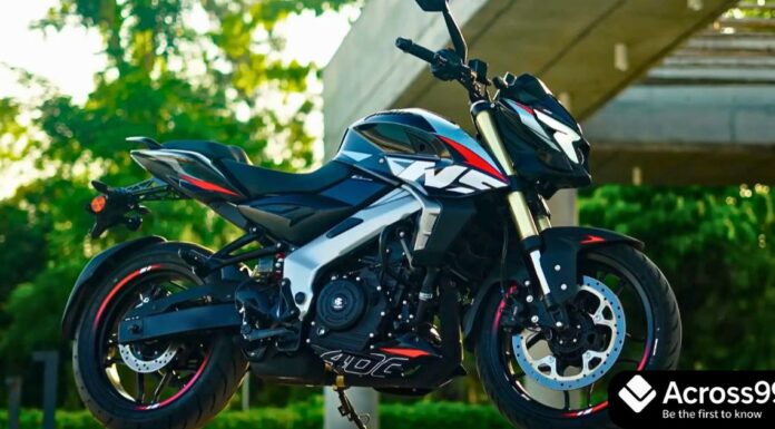Bajaj Pulsar NS400Z 2025 Launch: Price, Mileage aur Features ki पूरी जानकारी Bajaj Pulsar NS400Z 2025 in Black – Side View