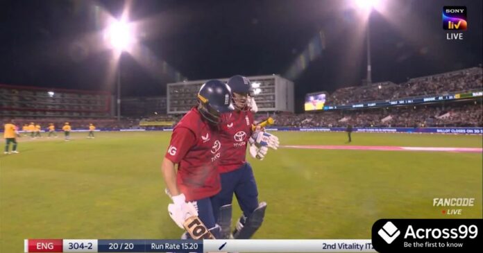 ENG vs SA: Phil Salt and Jos Buttler in explosive batting action.