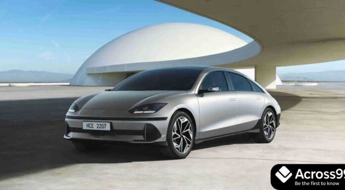 Hyundai Ioniq 6: Facelift और N Line वेरिएंट की पूरी जानकारी Hyundai Ioniq 6 facelift 2025 in sleek blue color.