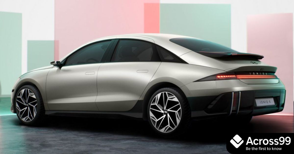 Hyundai Ioniq 6 N Line electric sedan exterior.
