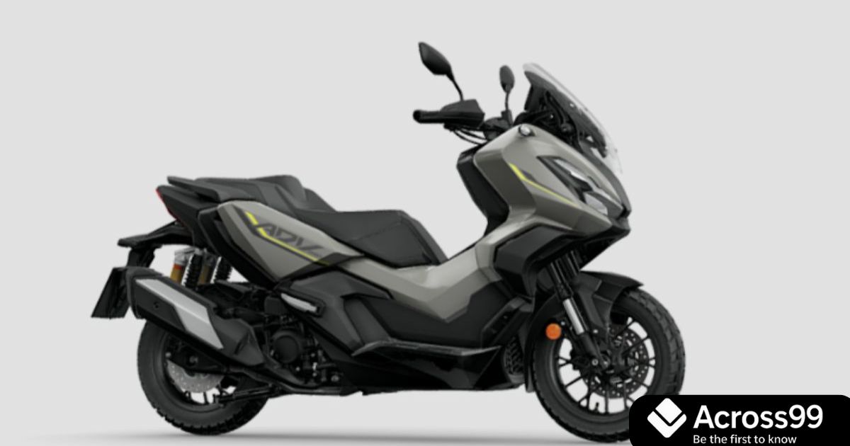Side view of Honda ADV350 2026 showcasing adventure-style design.