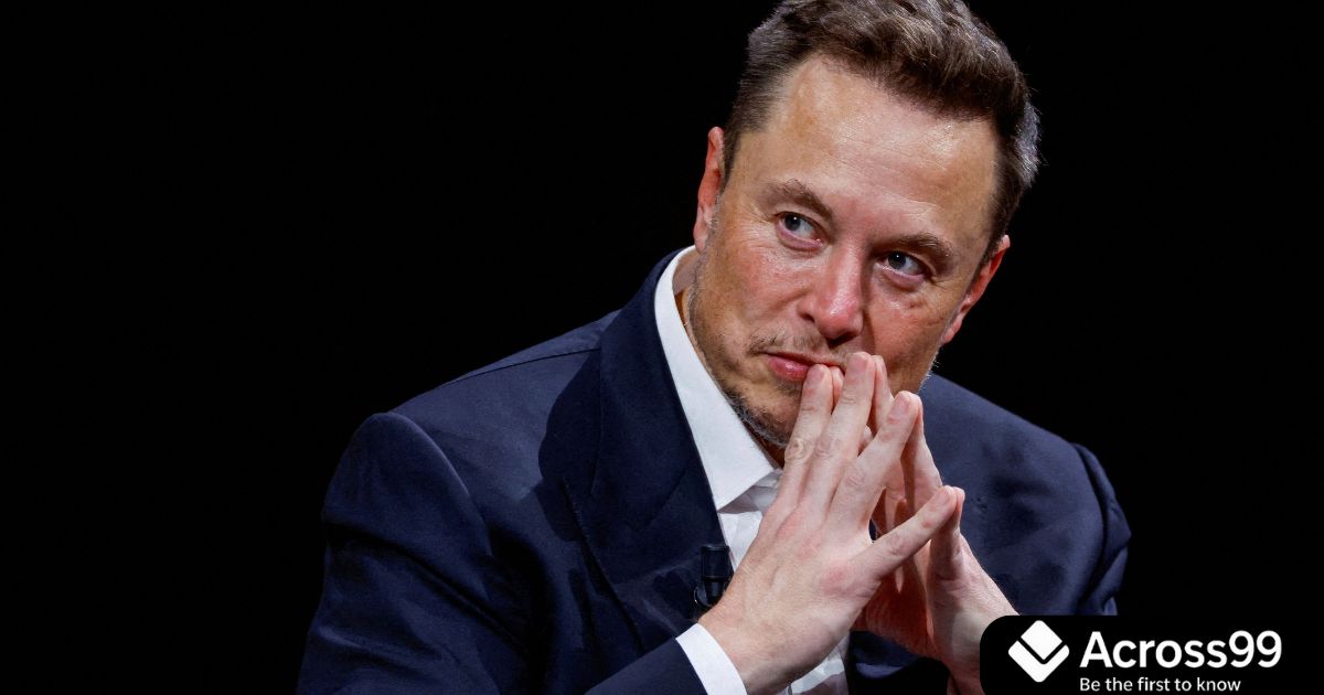 Elon Musk portrait highlighting net worth milestone