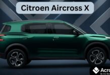 Citroen Aircross X 2025 SUV लॉन्च: नए फीचर्स और दमदार लुक, कीमत ₹8.29 लाख से शुरू Citroen Aircross X 2025 front view in Deep Forest Green