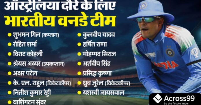 Your paragraph text - 2025-10-04T161901.784 Shubman Gill named India ODI captain vs Australia 2025