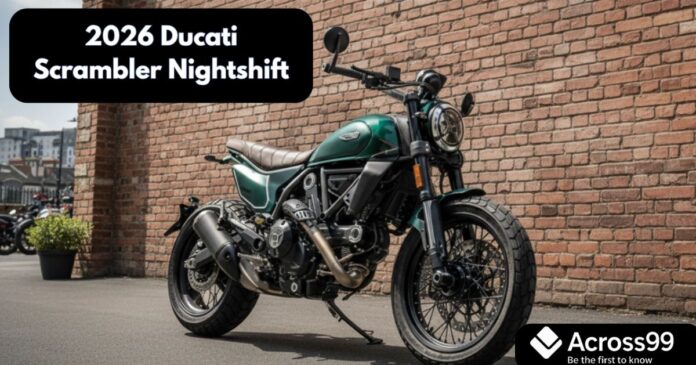 Your paragraph text - 2025-10-05T222616.913 Ducati Scrambler Nightshift 2026 Emerald Green side view