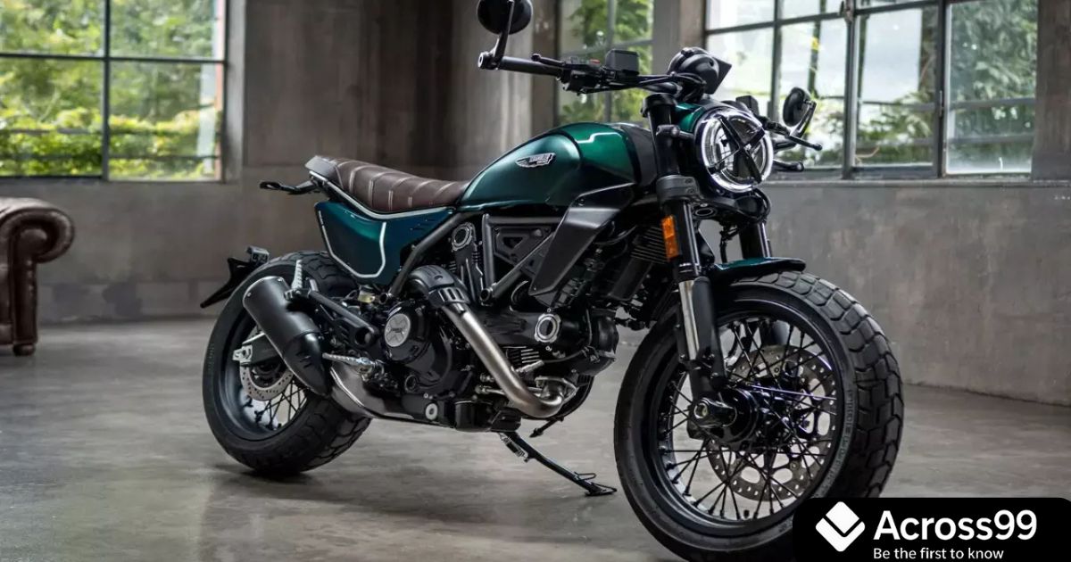 Ducati Scrambler Nightshift 2026 on road with sporty look