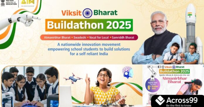 Students registering for Viksit Bharat Buildathon 2025 online