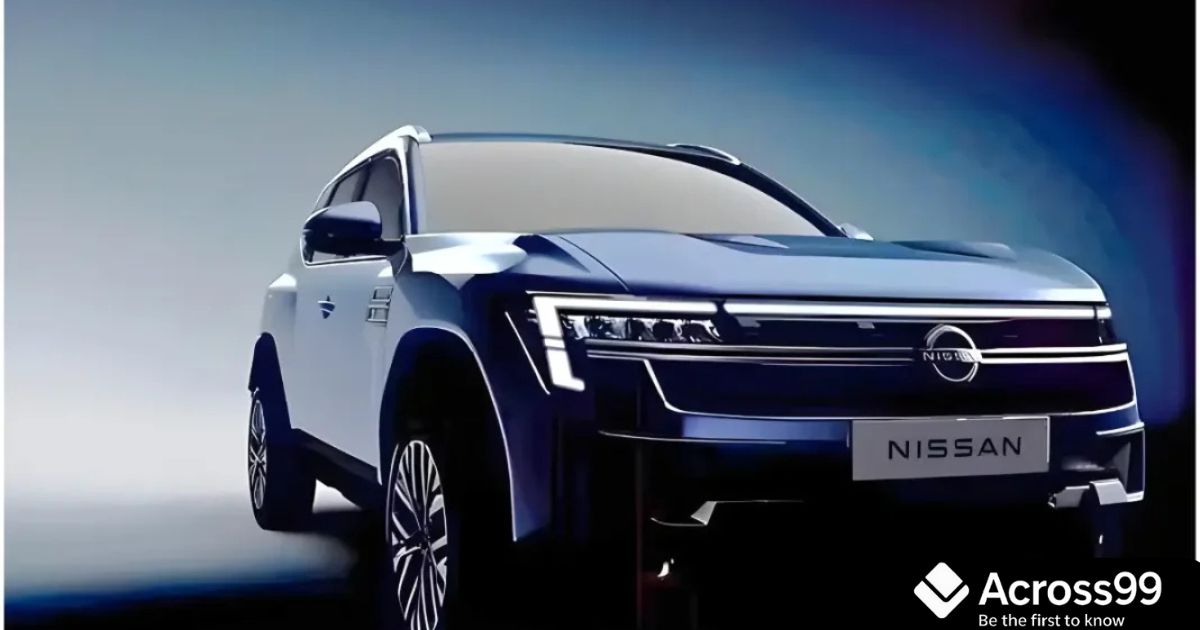 Interior of Nissan Tekton SUV with touchscreen and premium seats