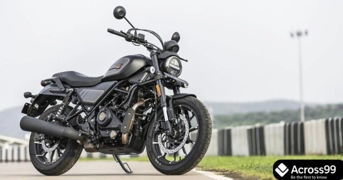 Hero Mavrick 440 bike side view with updated design