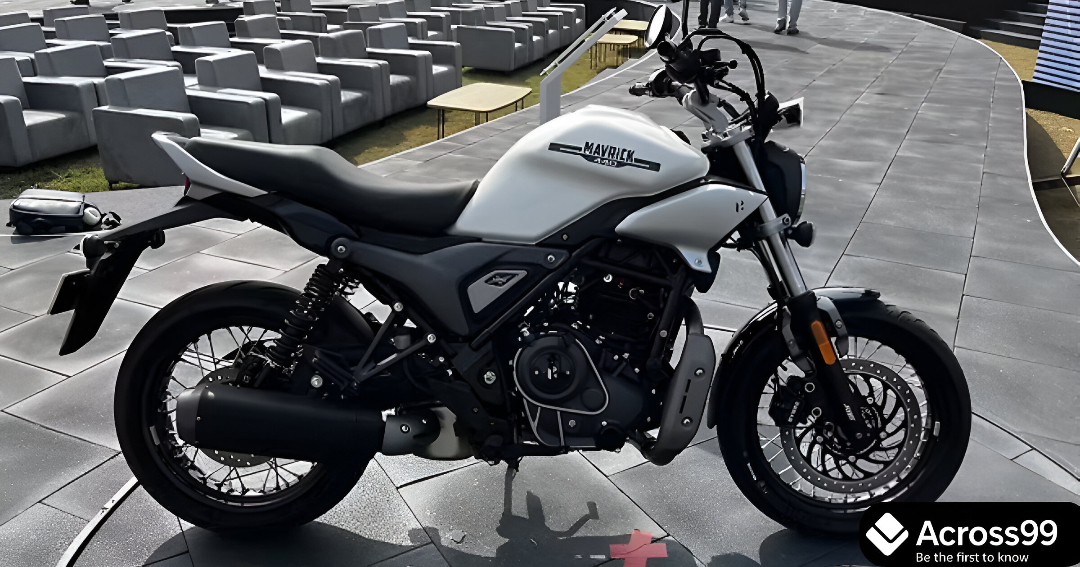 Hero Mavrick 440 front LED headlight and USD forks