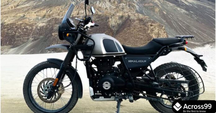 Royal Enfield Himalayan 750 side view during testing