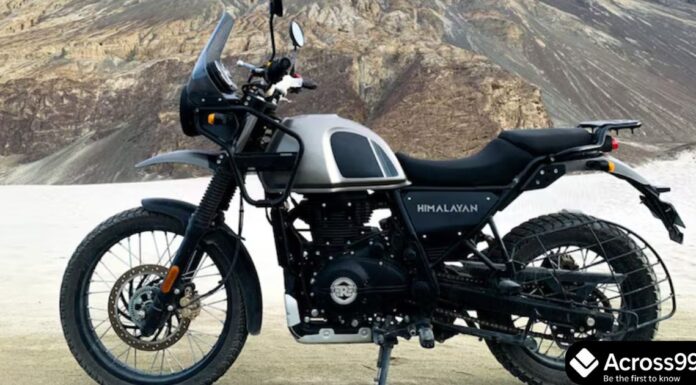 Royal Enfield Himalayan 750: टेस्टिंग में आई झलक, EICMA 2025 में होगा लॉन्च Royal Enfield Himalayan 750 side view during testing