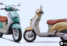 Suzuki Access 125: कीमत में कटौती और राइवल्स की तुलना – इस दिवाली स्पेशल Suzuki Access 125 front view in city streets