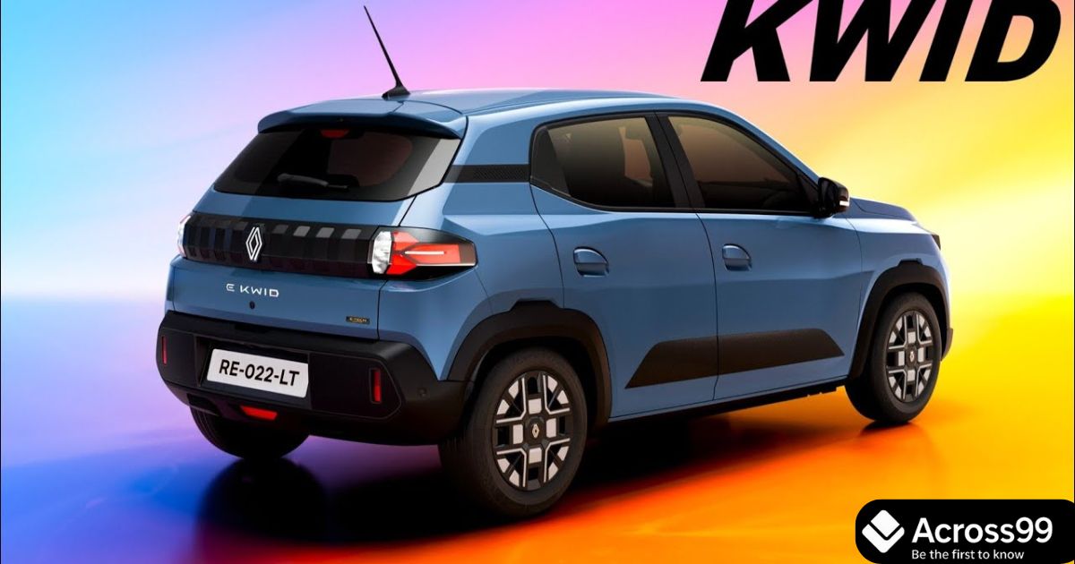 Renault Kwid E-Tech 2026 interior with digital dashboard and touchscreen display