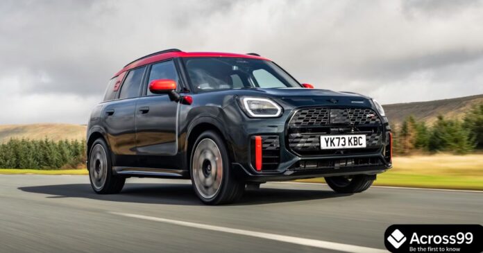 MINI Countryman JCW All4 front view in Chili Red