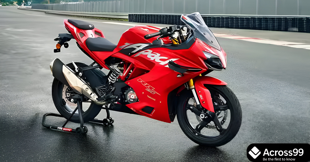 TVS Apache RTX 300 digital TFT display and console