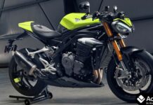 Triumph Speed Triple 1200 RX India Launch: कीमत, स्पेसिफिकेशन और फीचर्स Triumph Speed Triple 1200 RX in neon yellow and black color