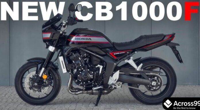 Honda CB1000F हुई लॉन्च – पुराना अंदाज़, नई पावर और एडवांस फीचर्स के साथ Honda CB1000F Neo-Retro Bike Front View