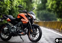 Bajaj Pulsar NS125 को मिला दिवाली अपग्रेड, अब मिलेगी ज्यादा टेक और सेफ्टी Bajaj Pulsar NS125 2026 Pearl White with digital console