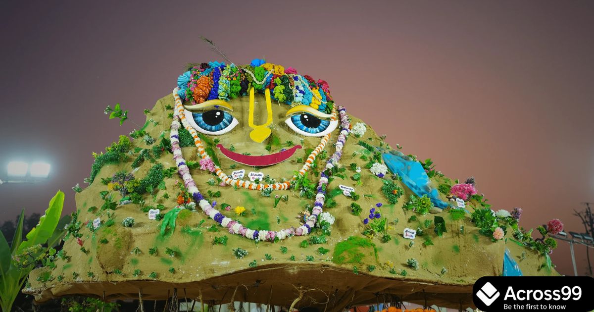 Traditional Annakoot festival display during Govardhan Puja 2025